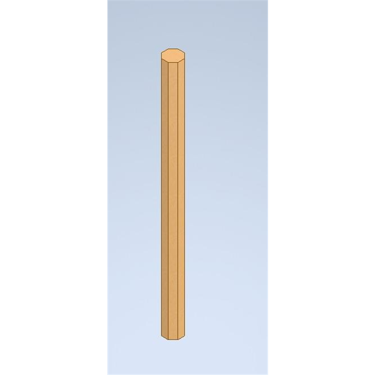 Shaftsbury Accoya Octagon shaped post 1800mm x FS 124mm- product code- F-A-SHBP-1