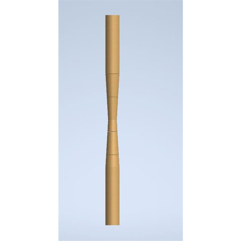 Yeovil Accoya Lined turned post 1800mm x FS 121mm- product code- F-A-YVPL-1