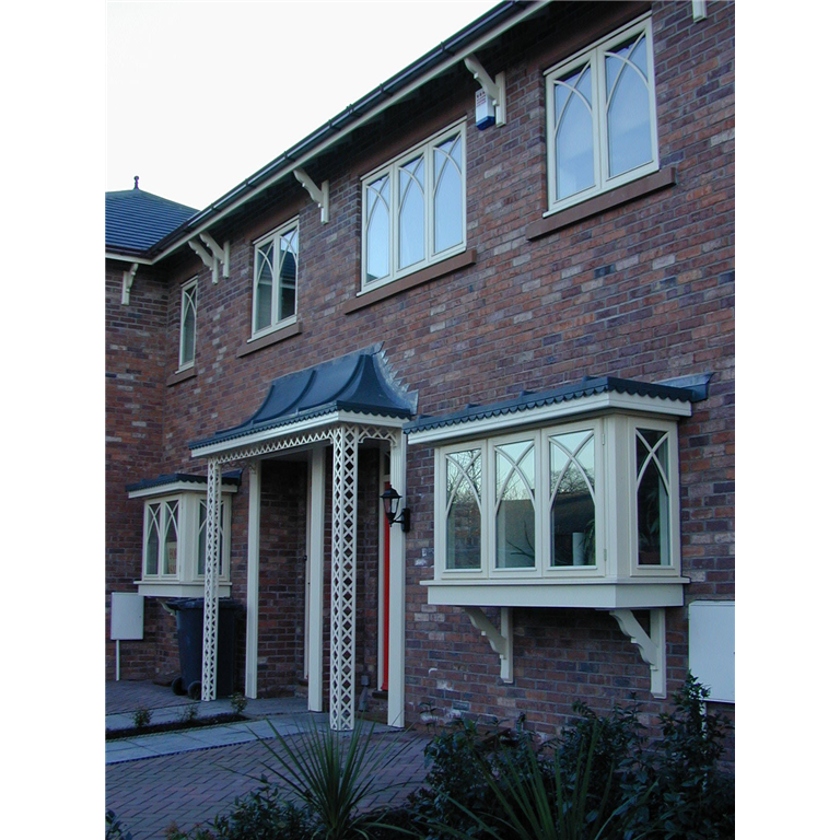 Lead look door canopy