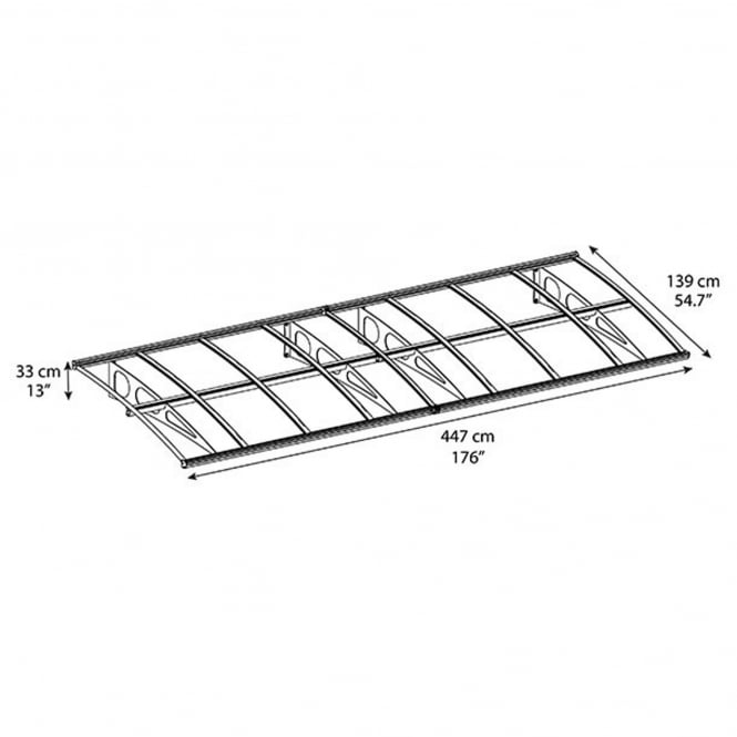 Bordeaux 4460 door canopy measurements