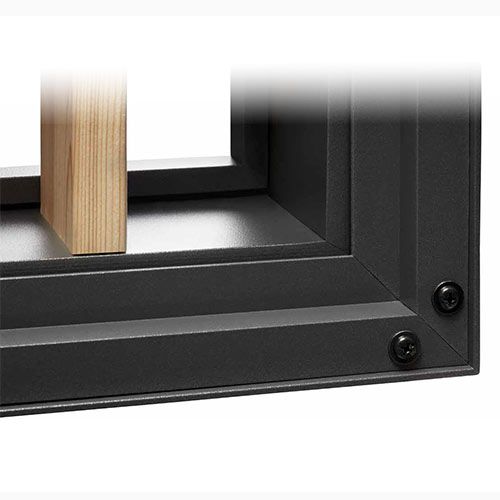 canopy in Aluminium and Larch