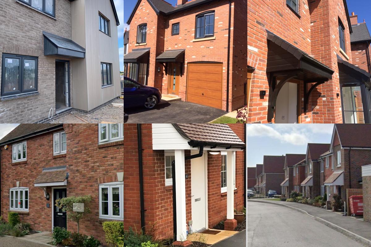 Ramsbottom lean to door canopy