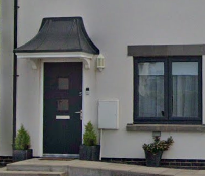 grp door canopy georgian