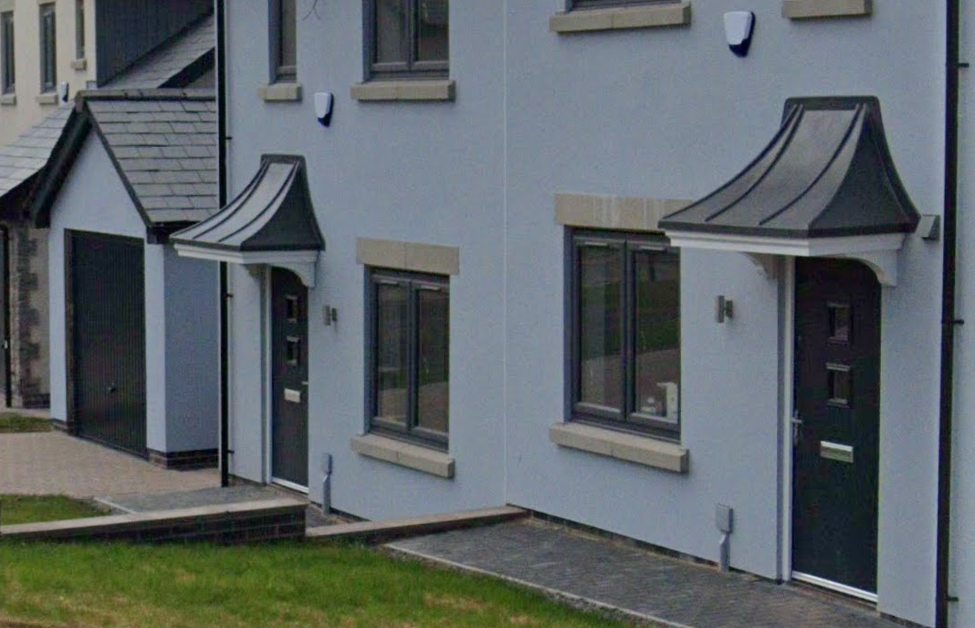 door canopy in GRP