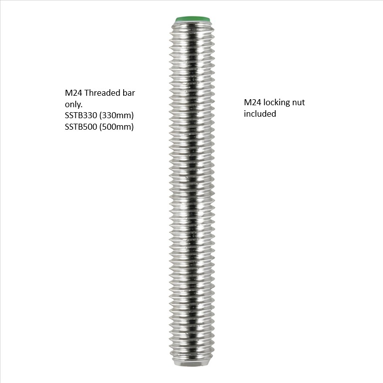 Stainless steel threaded bar