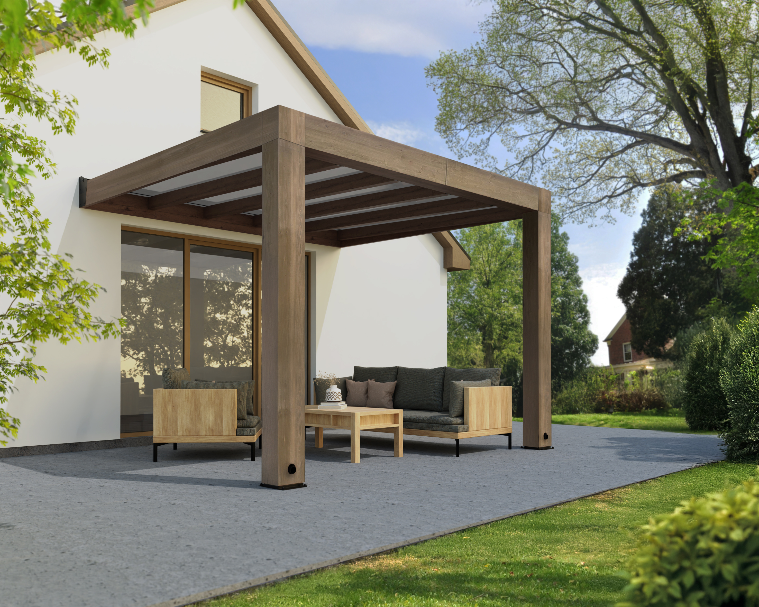 Helsinki quality timber patio cover
