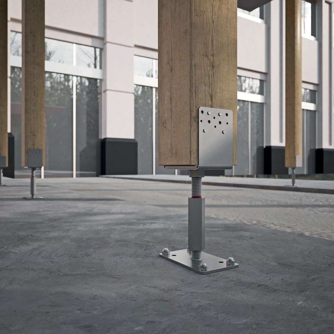 R80100L adustable post base