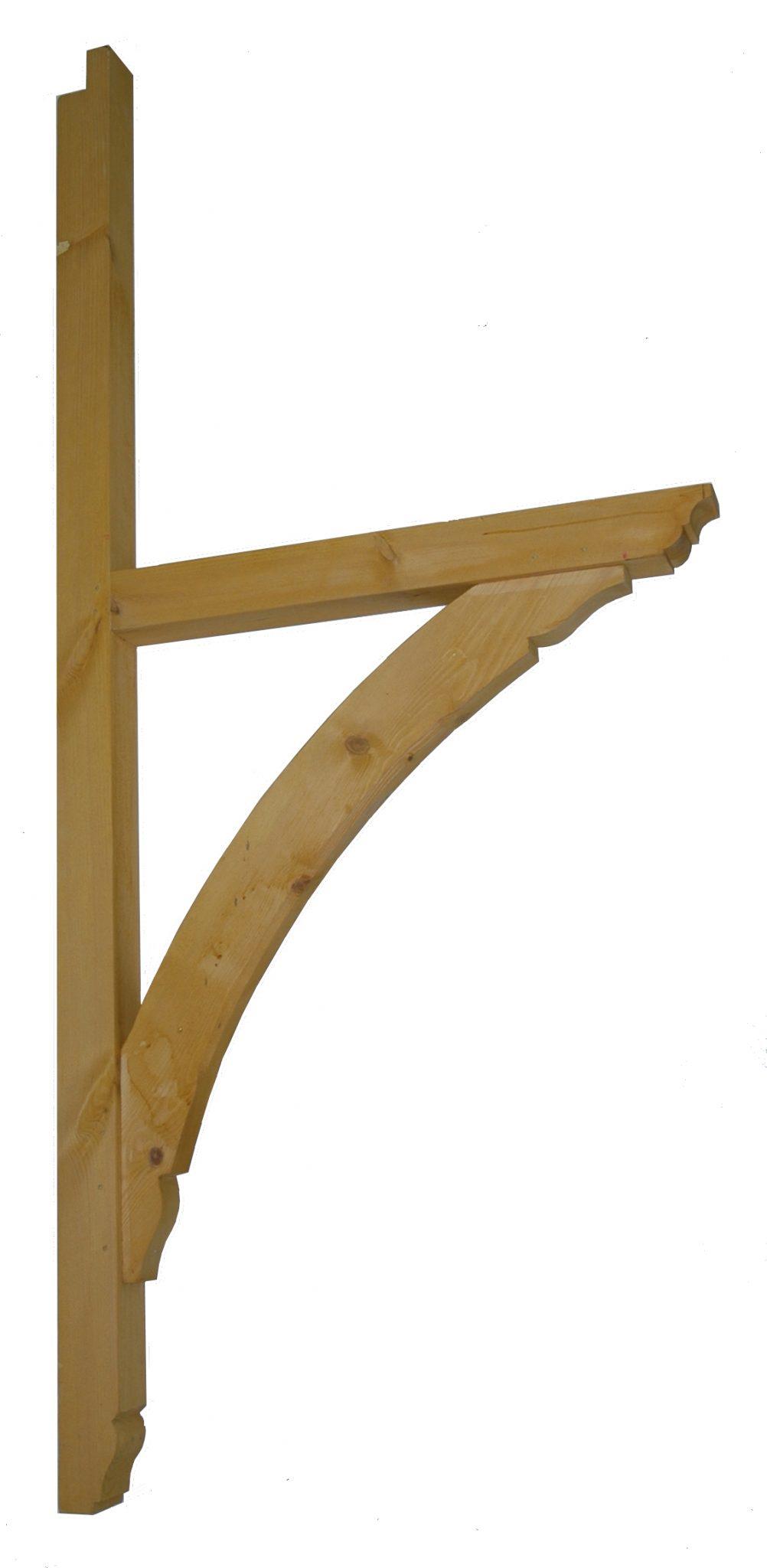 F-MSL-45-S Timber mono pitch porch Gallows Bracket 700 projection