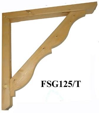 F-SG125-12-T Heavy DutyTimber Gallows Bracket 1200mm projection