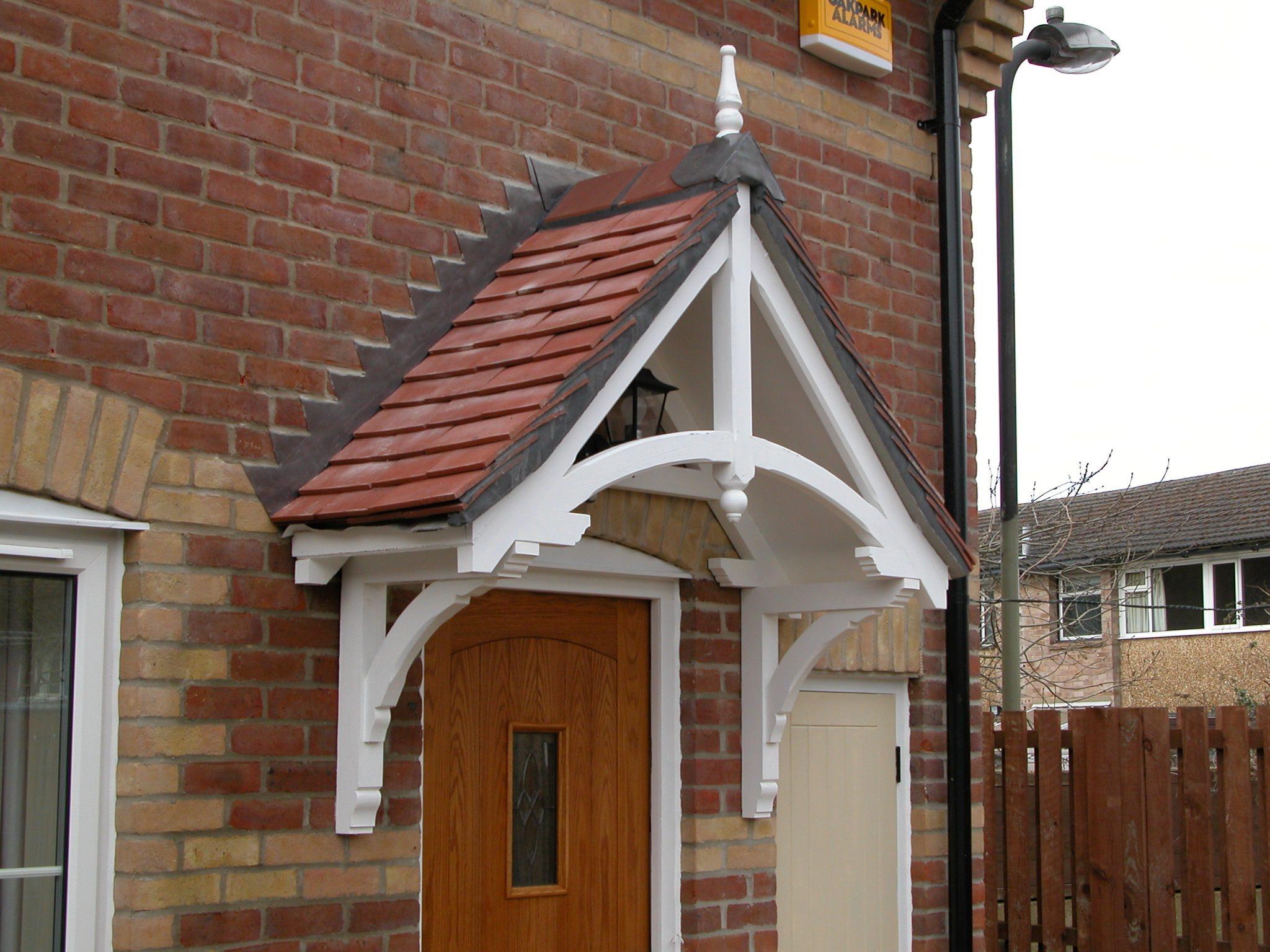 Holcombe period Dual pitch timber door canopy 1510mm wide, 500mm projection- Code F-PCS-H3