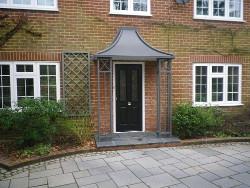 Georgian lead look  Bay window roof/ canopy- F-GLLC-SQ-B-R