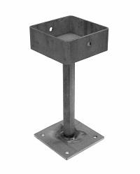 Stainless steel cup Internal -139mm x 139mm post, 350mm high - SSBA