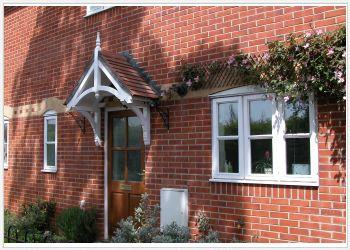 Holcombe period Dual pitch timber door canopy- 1870mm wide, 600mm projection-Code - F-PCS-H5