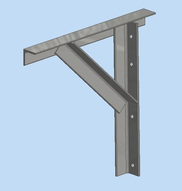 GGB2- Galvanised Gallows Bracket 480 x 480 x 50