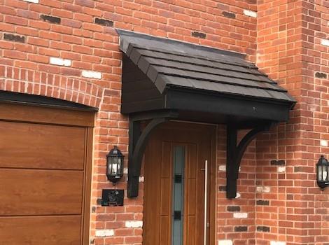 Mono Pitch Ramsbottom Door Canopies. Low maintenance.