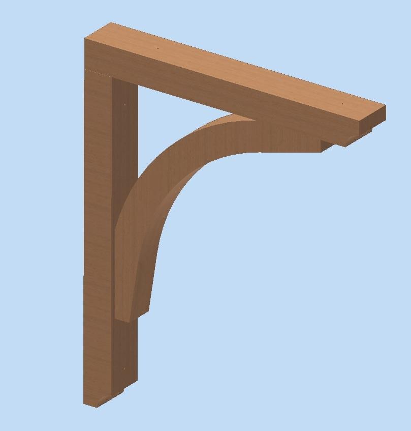F-CB685 Timber Gallows Bracket 685mm projection