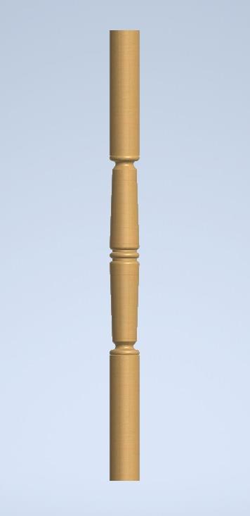 Sherborne turned post 1800mm x FS 121mm- product code- F-SBP-1