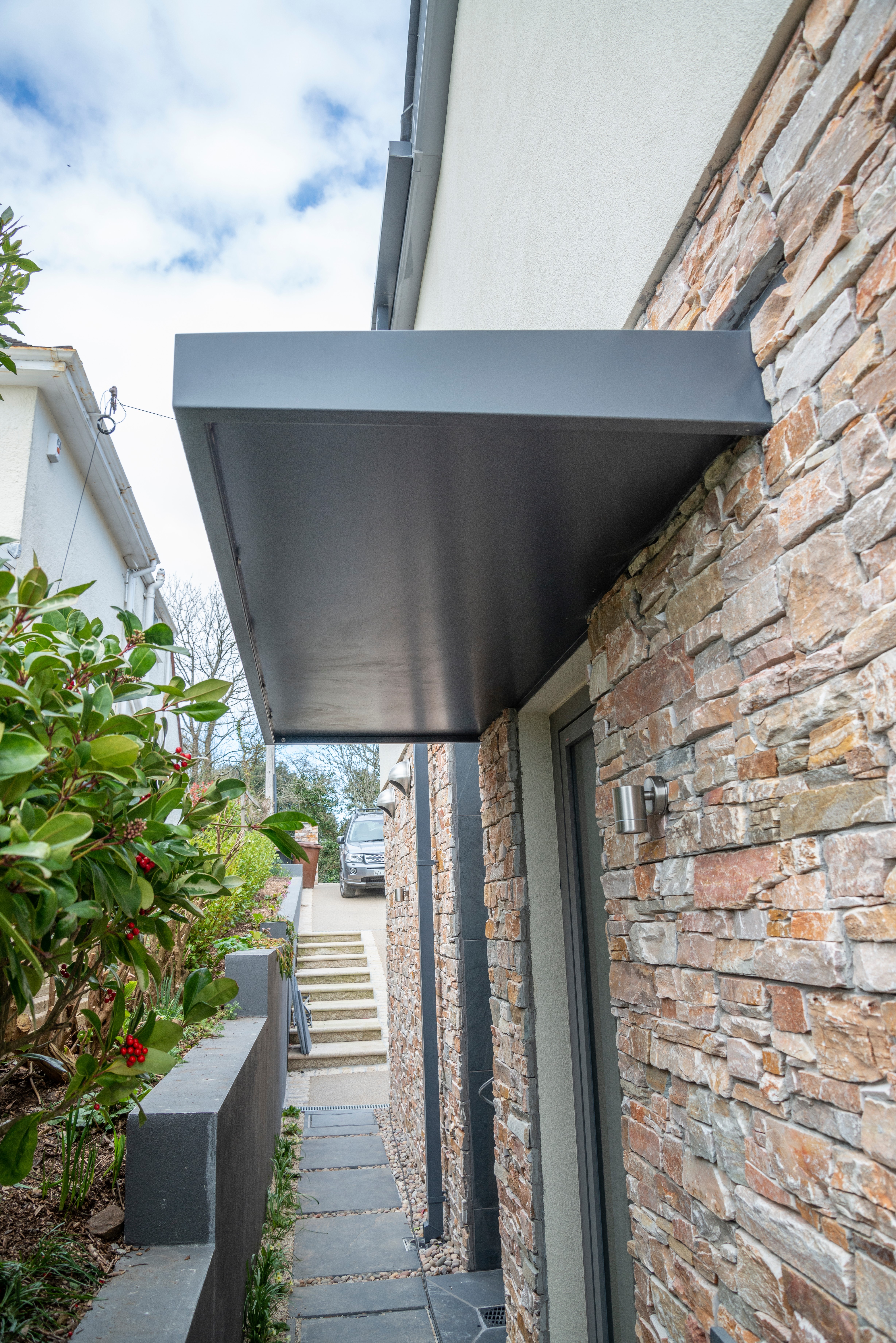 Salcombe aluminium door canopy