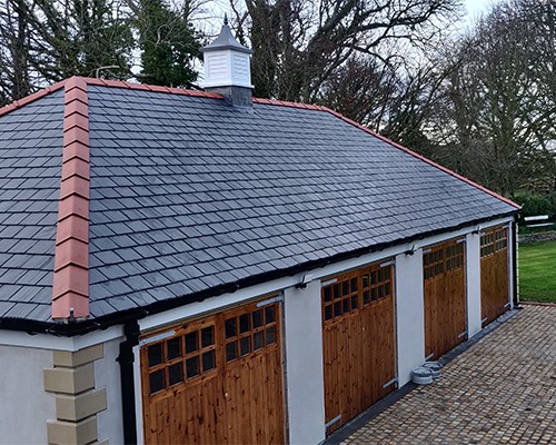 GRP Dovecote on garage block